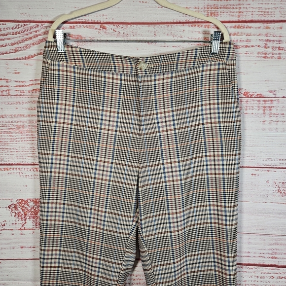 Anthropologie Malcolm Plaid Tapered Trousers - Picture 3 of 16